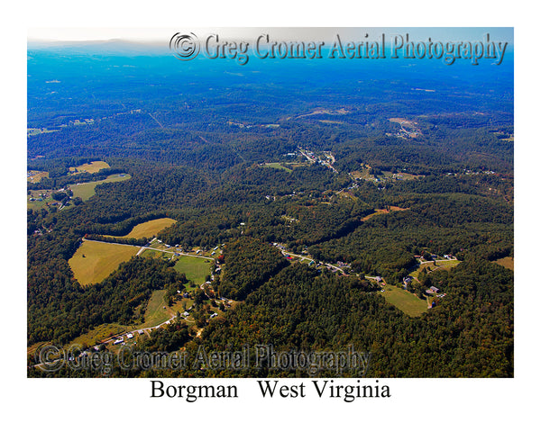 Aerial Photo of Borgman, West Virginia