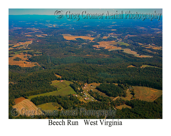 Aerial Photo of Beech Run, West Virginia