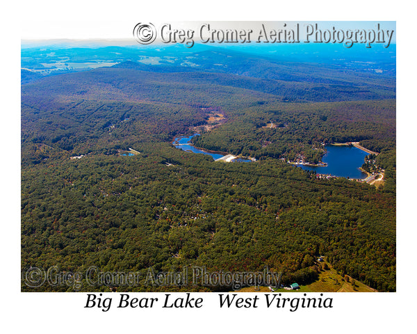 Aerial Photo of Big Bear Lake - Hazelton, West Virginia