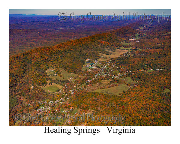Aerial Photo of Healing Springs, Virginia