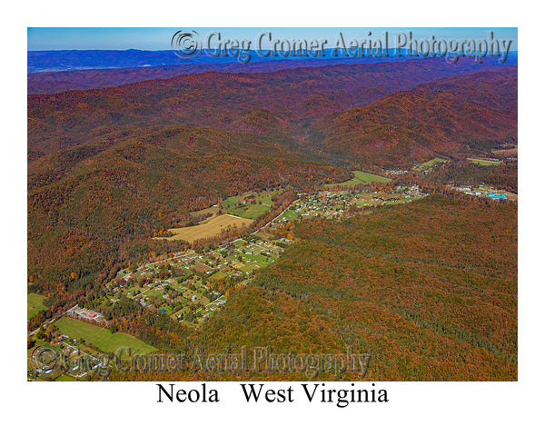 Aerial Photo of Neola, West Virginia