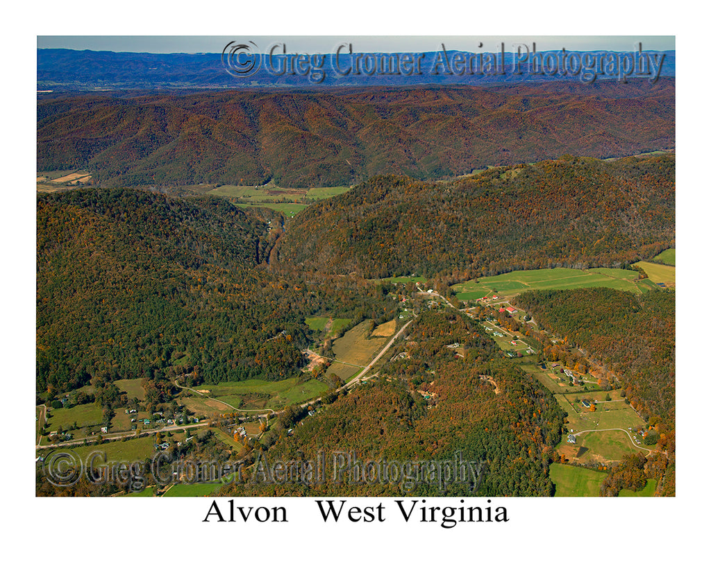 Aerial Photo of Alvon, West Virginia