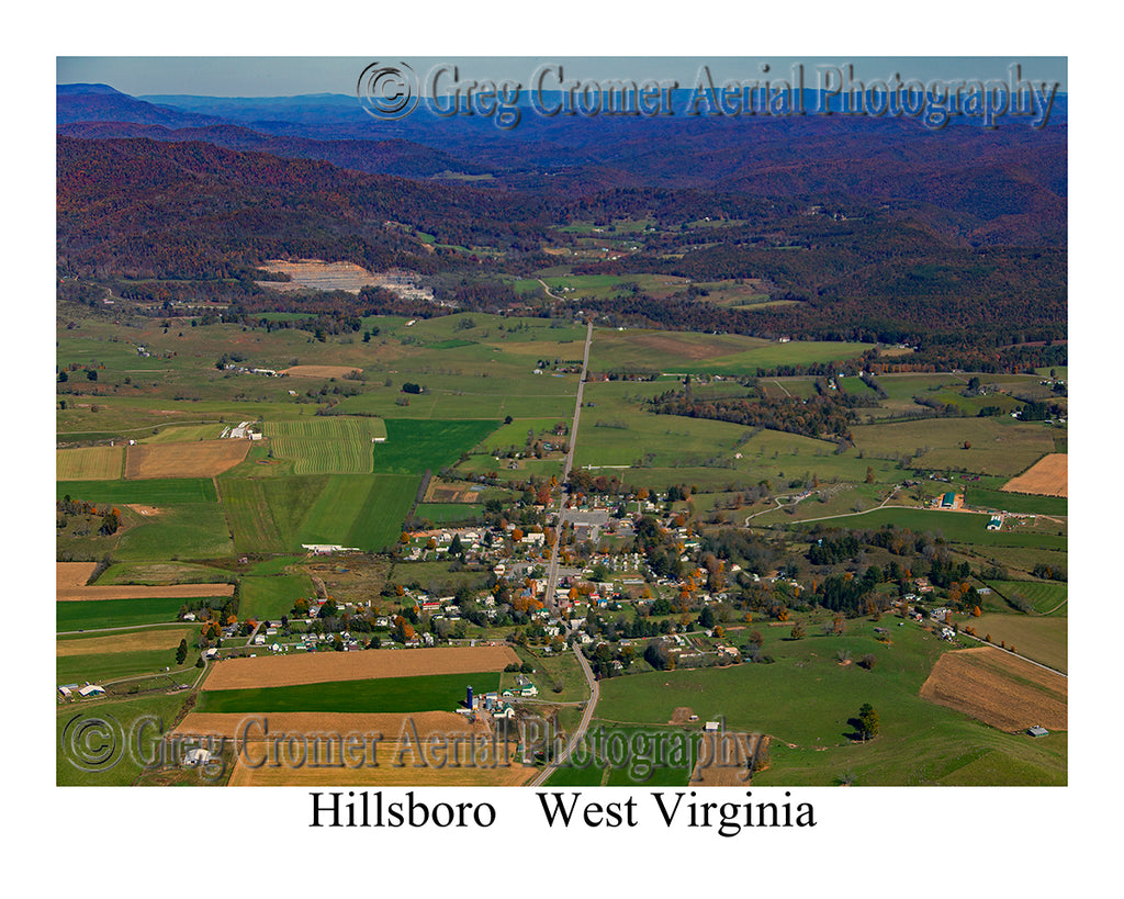 Aerial Photo of Hillsboro, West Virginia