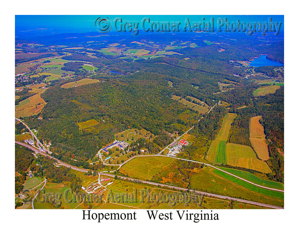 Aerial Photo of Hopemont, West Virginia