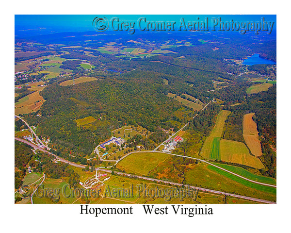 Aerial Photo of Hopemont, West Virginia