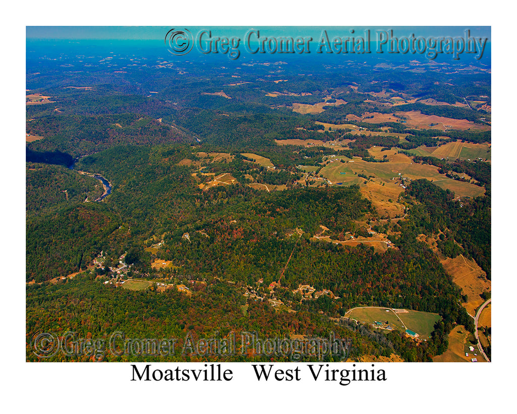 Aerial Photo of Moatsville, West Virginia