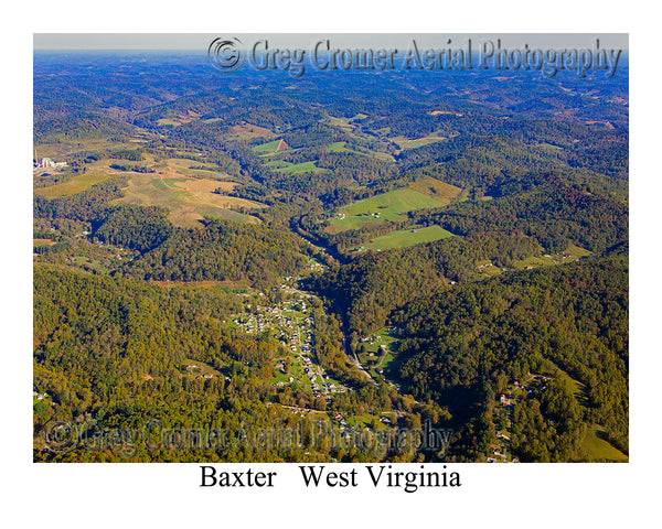 Aerial Photo of Baxter, West Virginia