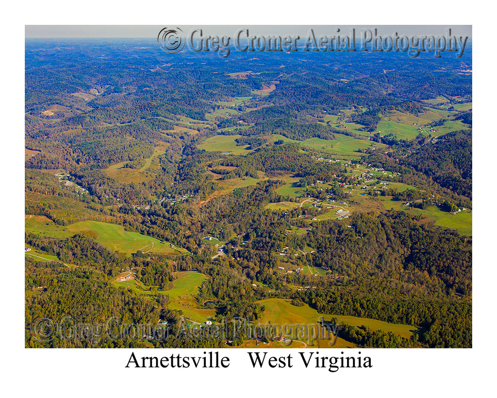Aerial Photo of Arnettsville, West Virginia