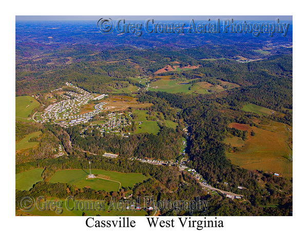 Aerial Photo of Cassville, West Virginia