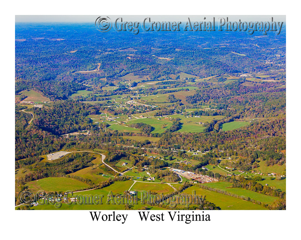 Aerial Photo of Worley, West Virginia