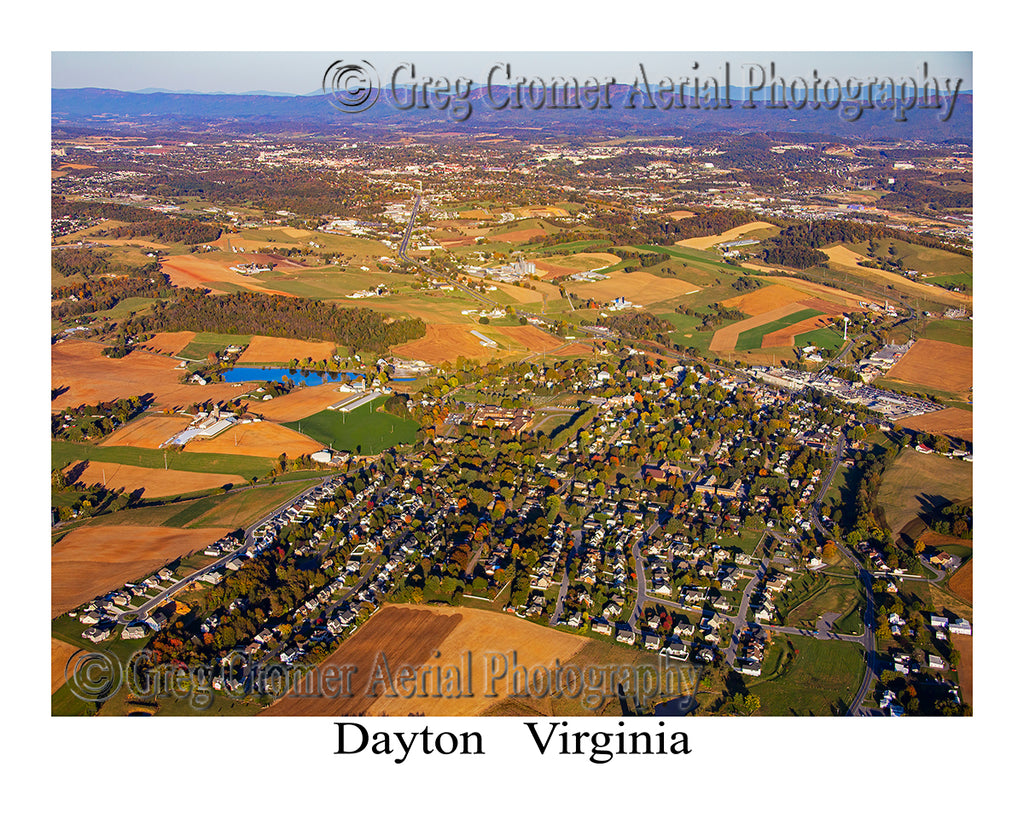 Aerial Photo of Dayton, Virginia