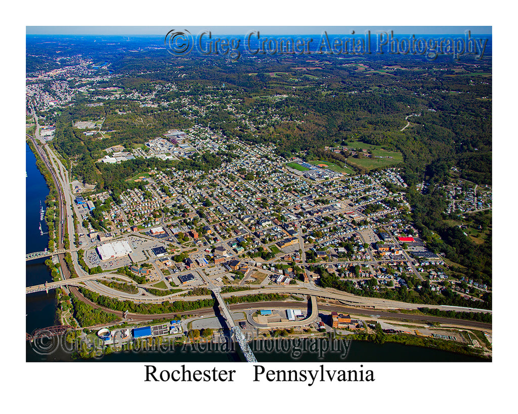 Aerial Photo of Rochester, Pennsylvania