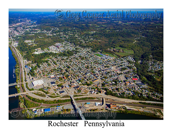 Aerial Photo of Rochester, Pennsylvania