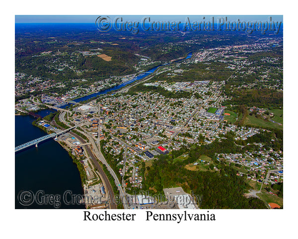 Aerial Photo of Rochester, Pennsylvania