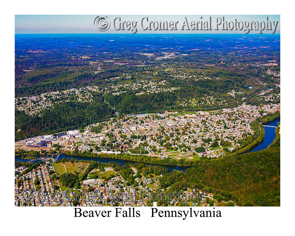Aerial Photo of Beaver Falls, Pennsylvania