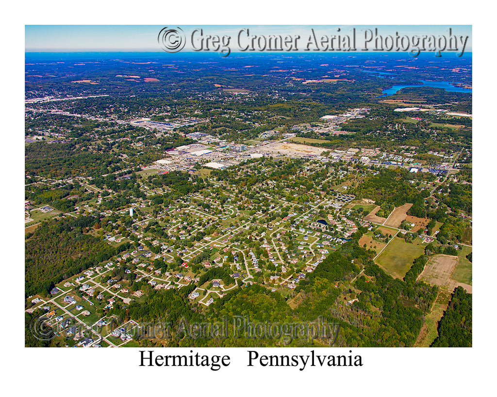 Aerial Photo of Hermitage, Pennsylvania