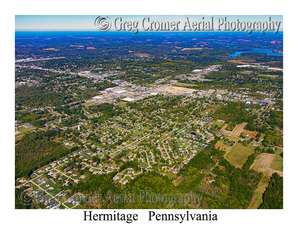 Aerial Photo of Hermitage, Pennsylvania