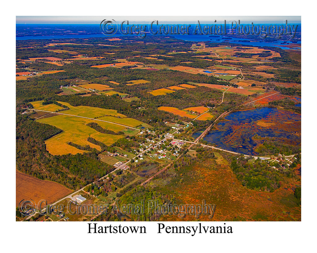 Aerial Photo of Hartstown, Pennsylvania