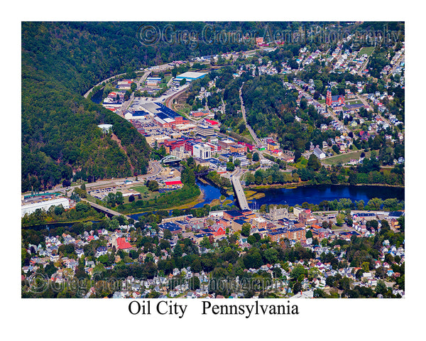 Aerial Photo of Oil City, Pennsylvania