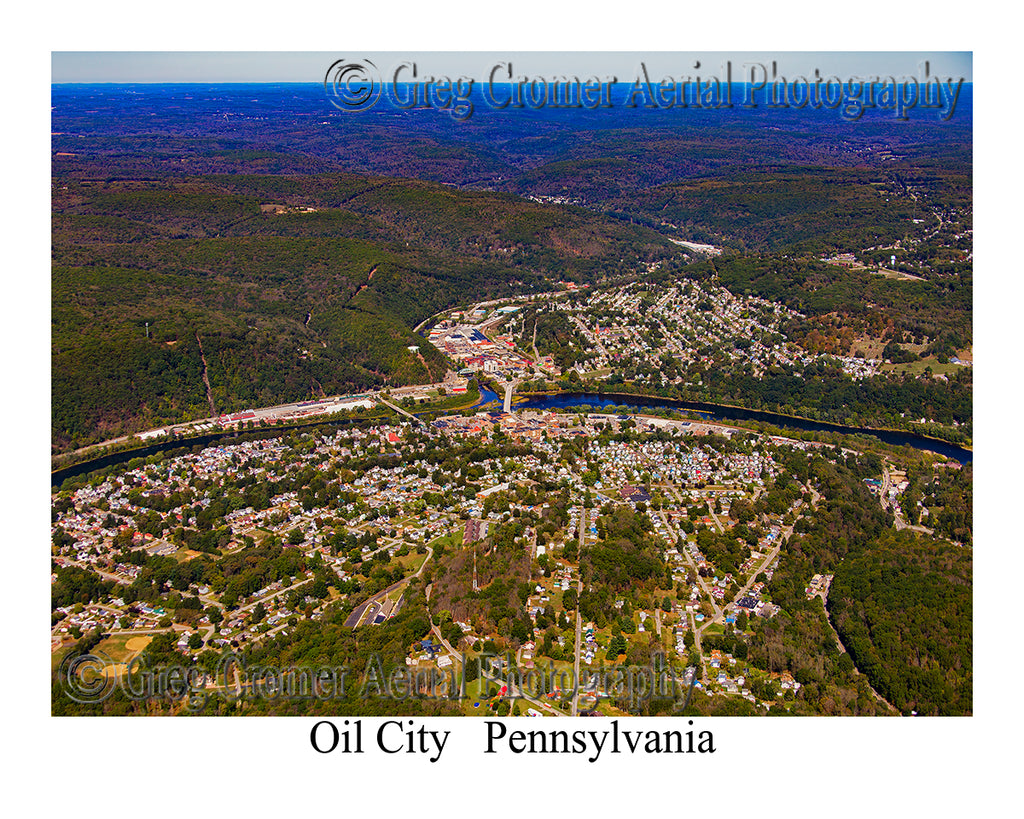 Aerial Photo of Oil City, Pennsylvania
