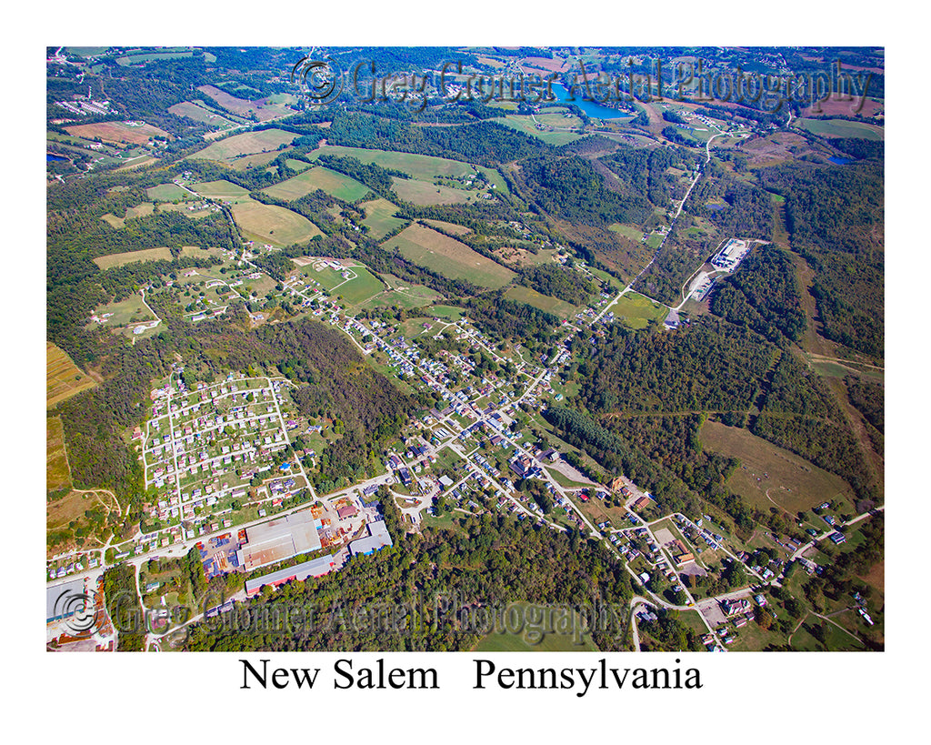 Aerial Photo of New Salem (Fayette County), Pennsylvania