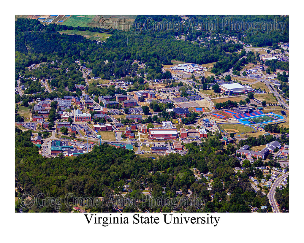 Aerial Photo of Virginia State University - Petersburg, Virginia