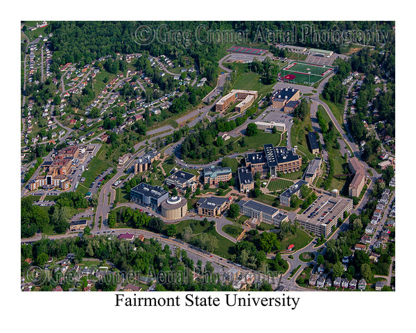 Aerial Photo of Fairmont State University, West Virginia
