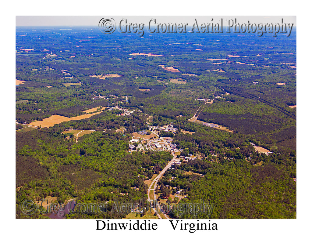 Aerial Photo of Dinwiddie, Virginia
