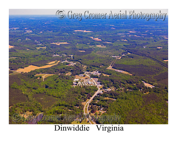 Aerial Photo of Dinwiddie, Virginia