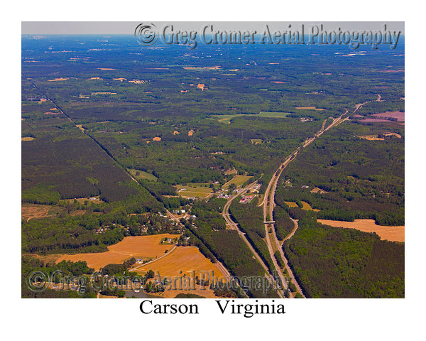 Aerial Photo of Carson, Virginia