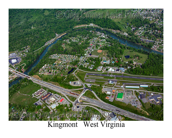 Aerial Photo of Kingmont, West Virginia