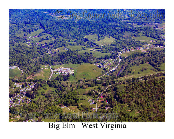 Aerial Photo of Big Elm, West Virginia
