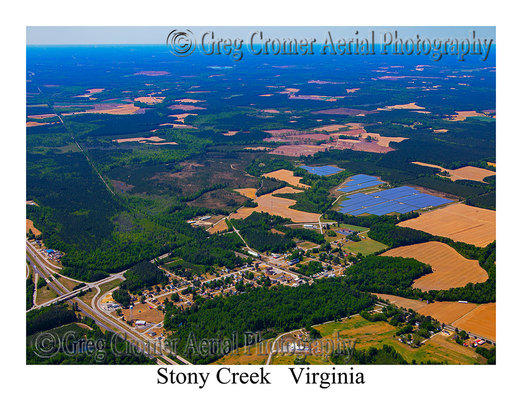 Aerial Photo of Stony Creek, Virginia