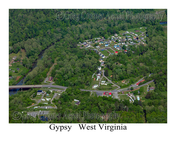 Aerial Photo of Gypsy, West Virginia