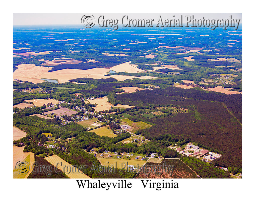 Aerial Photo of Whaleyville, Virginia