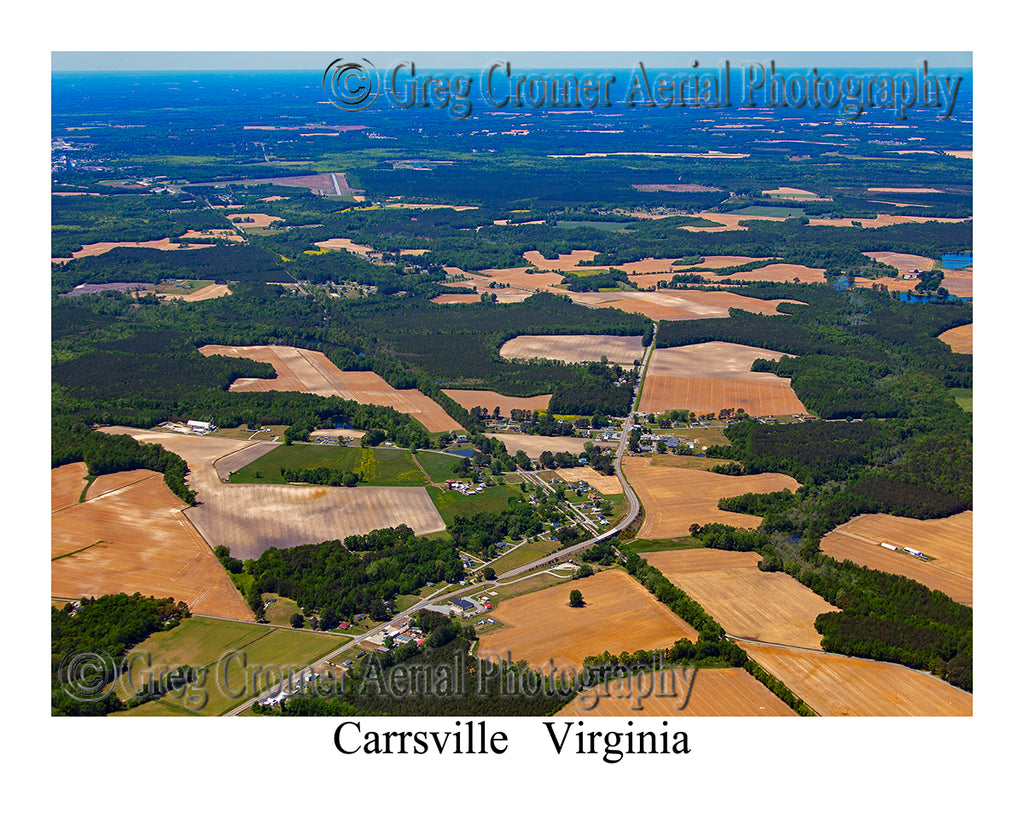 Aerial Photo of Carrsville, Virginia