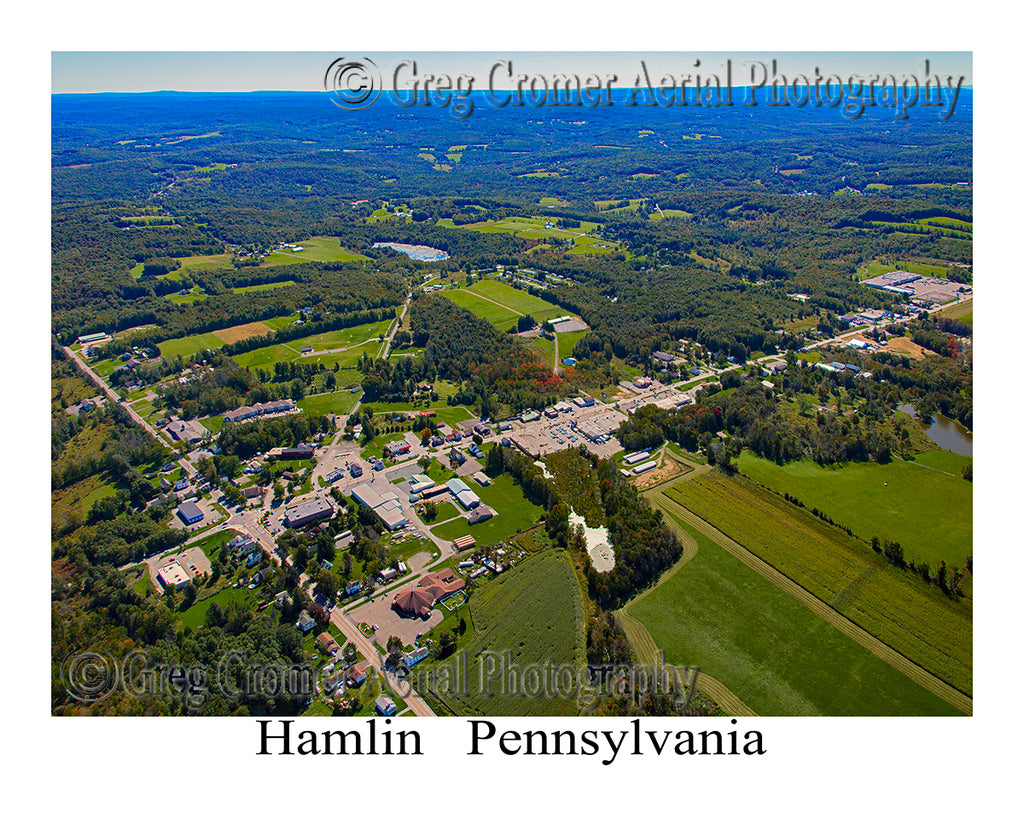 Aerial Photo of Hamlin, Pennsylvania