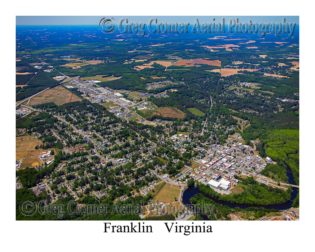 Aerial Photo of Franklin, Virginia
