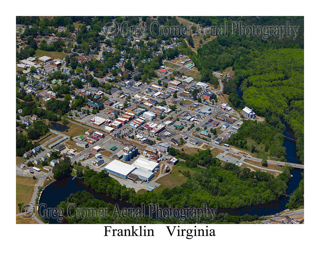 Aerial Photo of Franklin, Virginia