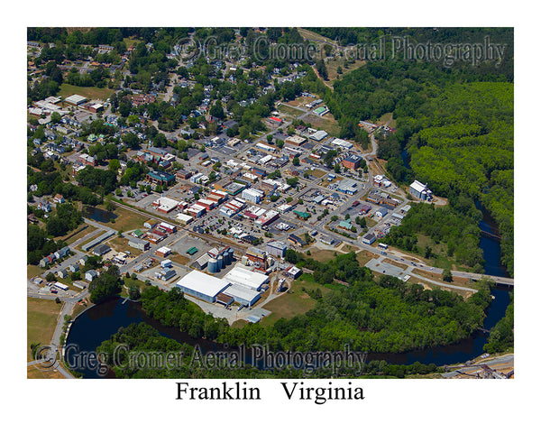 Aerial Photo of Franklin, Virginia