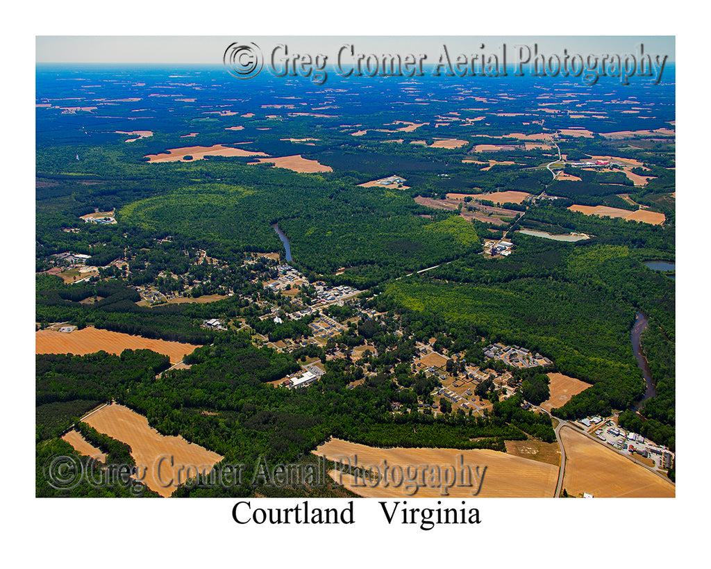 Aerial Photo of Courtland, Virginia