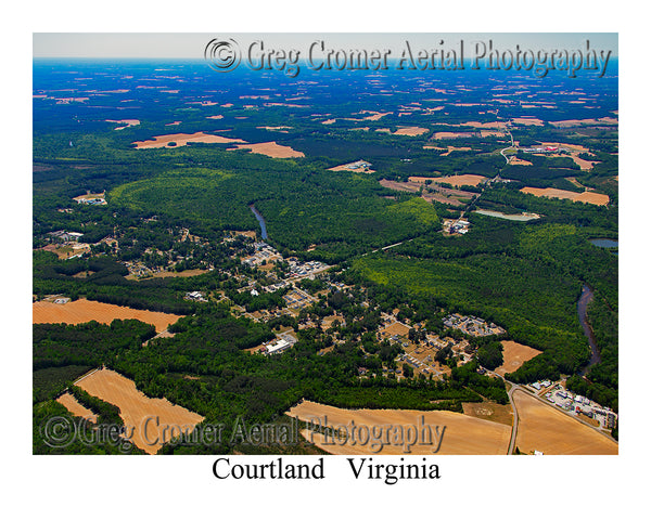 Aerial Photo of Courtland, Virginia