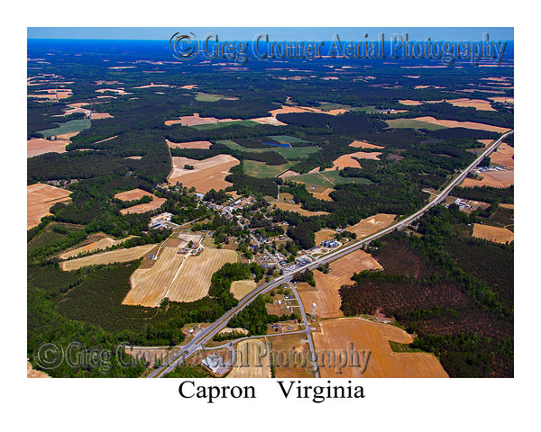 Aerial Photo of Capron, Virginia