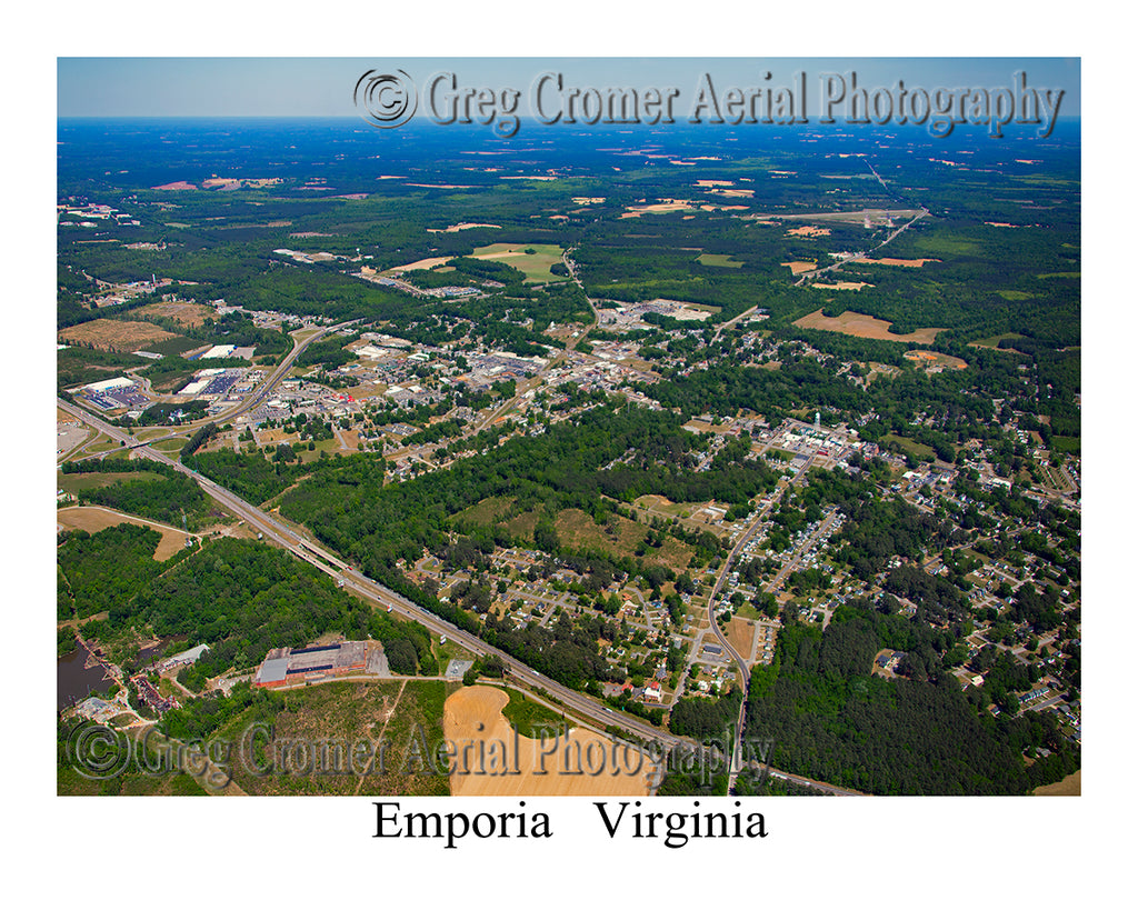 Aerial Photo of Emporia, Virginia