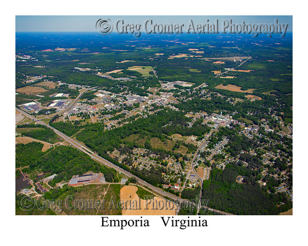 Aerial Photo of Emporia, Virginia