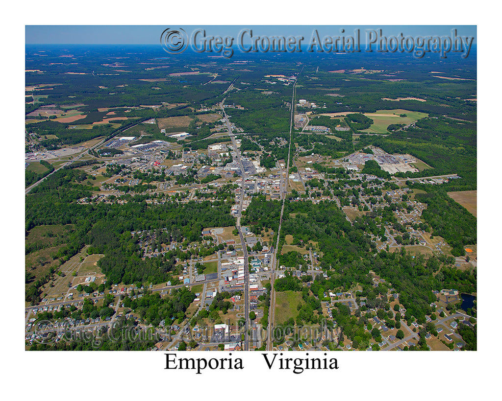 Aerial Photo of Emporia, Virginia