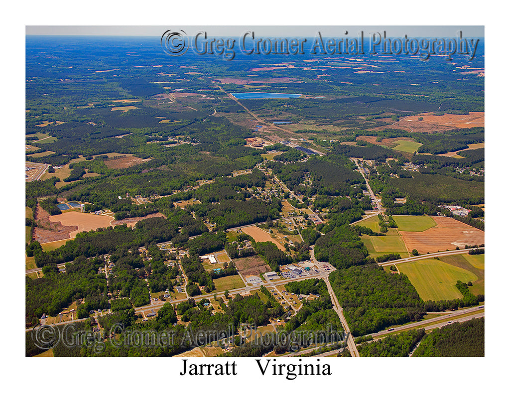 Aerial Photo of Jarratt, Virginia