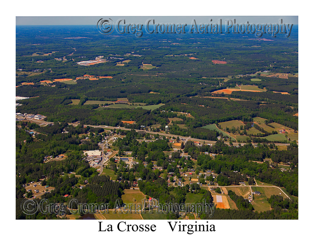 Aerial Photo of La Crosse, Virginia
