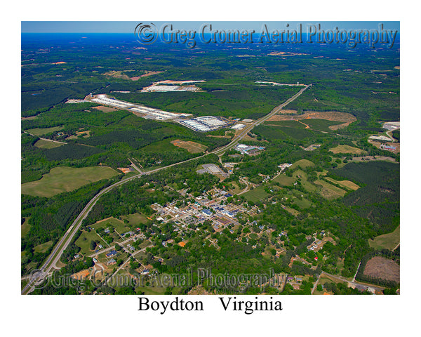 Aerial Photo of Boydton, Virginia