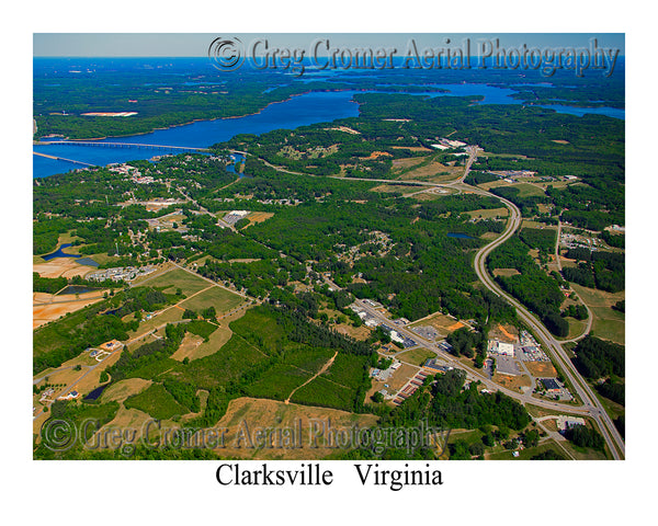 Aerial Photo of Clarksville, Virginia